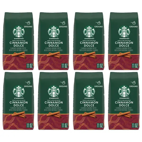 8 Pack - Starbucks Cinnamon Dolce Light Roast Ground Coffee 11oz Starbucks